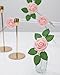DuHouse 25Pcs Artificial Roses Flowers Fake Roses with Stems Real Touch Foam Flowers for DIY Wedding Bouquet Party Centerpiece Floral Arrangement Party Home Decor(Blush)