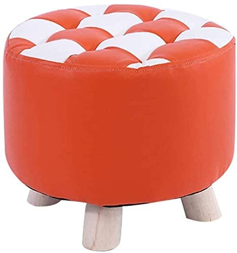 Chaussure banc pour petite entrée et tabouret de chambre en cuir