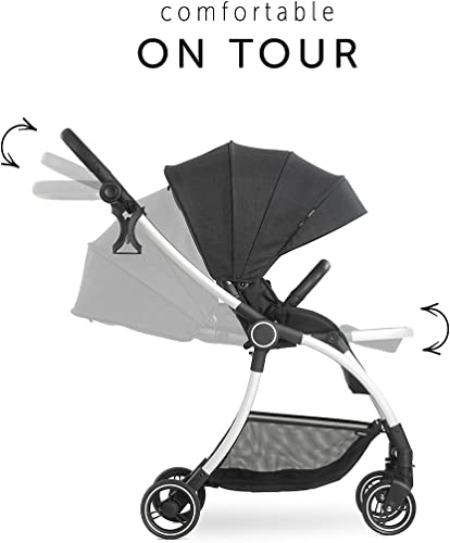 Hauck Buggy & Sportwagen Colibri (bis 25 kg belastbar) - Melange Black