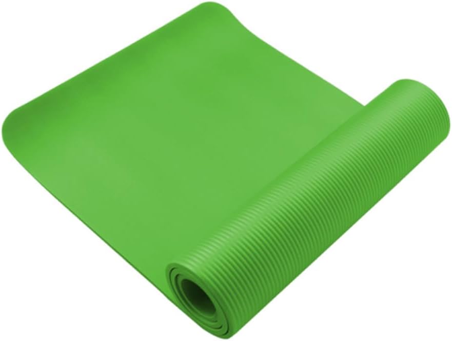 BESPORTBLE Nbr Yoga Mat Tear Non Slip Exercise Mat Fruit Green for and Fitness Workouts with Carrying Strap for Home Gym Use