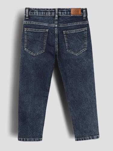 Image of Urbano Juniors Boy's Straight Fit Washed Denim Jeans Stretchable