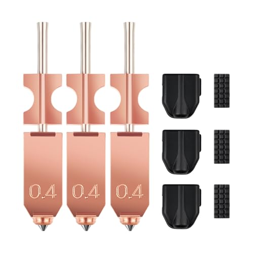 Sovol 3Pcs 0.4mm Hotend Nozzle 3D Printer Extruder Kit for Flashforge AD5X