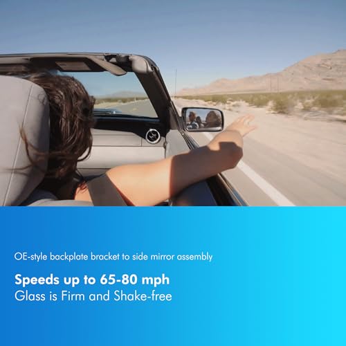 Heated Wing Door Mirror Glass Driver Right Side Compatible With Audi Q5 Q7 Q5 2009-2017 Q7 2010-2015 Right - Image 2