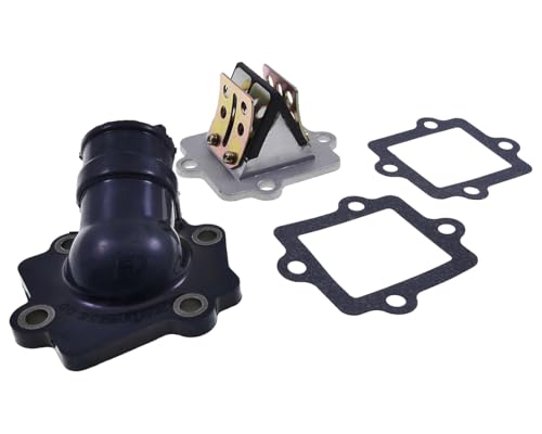 2EXTREME boîte à clapets + bride d'admission + joints compatible pour Yamaha Aerox, Nitro, Aprilia SR50