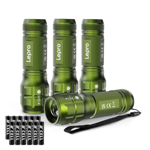 Image of Lepro LED White Light Flashlight, High Lumens Waterproof Adjustable Focus