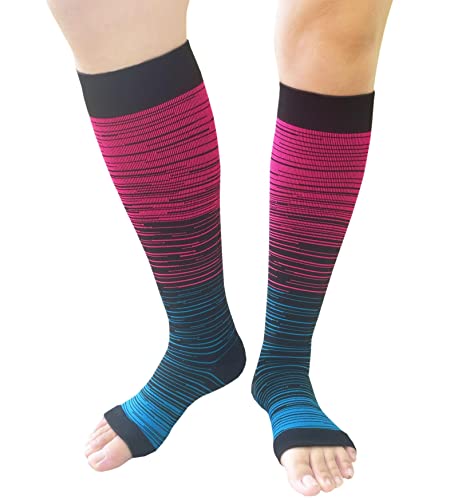 Open Toe Compression socks 3 Pairs Toeless Compression socks for Women Men4