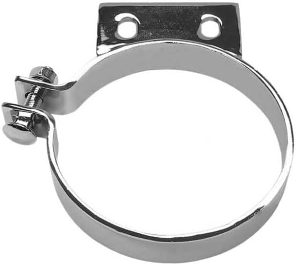 Replacement for Peterbilt 377 Year 1998 Chrome Stack Bracket 5 INCH OD by Technical Precision