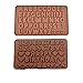 Lhbfcy Mini Stampi in Silicone 3D A Forma di Lettera Marrone Stampi per Praline Cioccolato Lettere Dell'alfabeto Stampi Silicone per Fare Biscotti Cioccolato Caramelle Gelatina Cubetti Ghiaccio Torte