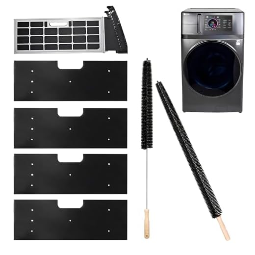 6 Pcs GE Washer Dryer Combo,WH01X35719 Lint Filter replacement with dryer vent brush,2025 New Lint Filter for Ge Washer Dryer Filter Sponge,Hand Washable and Reusable,Models: PFQ97HSPVDS