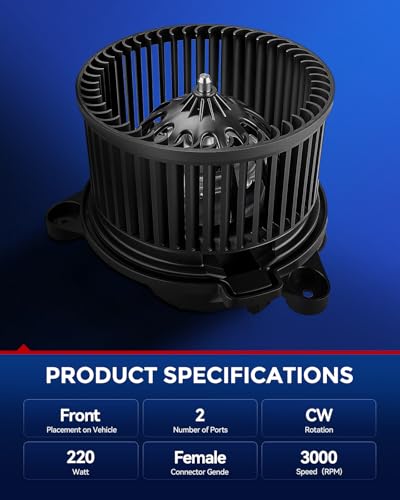 Image of KAX AC Blower Motor Compatible with Dodge Dakota 2001 2002 2003 2004, Durango 2001 2002 2003 - HVAC Heater Blower Motor Replaces# 75740,700071