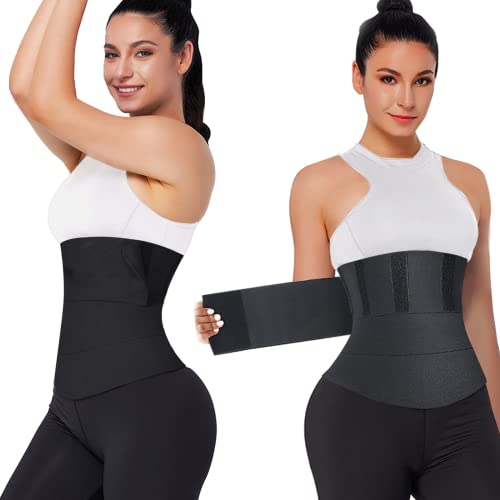 Waist Trainer For Women Lower Belly Waist Wraps For Stomach Bandage Wrap Waist Trainer Wrap Waist Trainer For Women Black