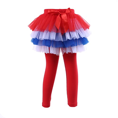 elamccor Baby Girls Tutu Leggings Infant Toddler Ankle Length Skirted Pants Footless Tights 0 Months-5T