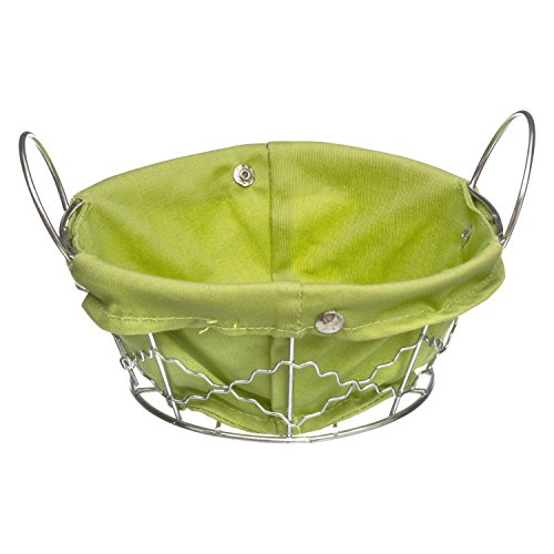 Secret de gourmet Panier Multi-usages Rond - Metal et Coton - Vert Cover