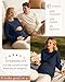 Oakgarden Women's Zipper Nursing Sweatshirts, Oversized Casual Waffle Knit Breastfeeding Pullover Tops Pregnancy Mama Clothes(Navy,Medium)