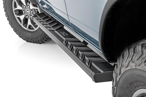 Rough Country BA2 Running Boards for Ford Bronco (2021-2025) 4-Door - Wide 5' Non-Slip Side Steps