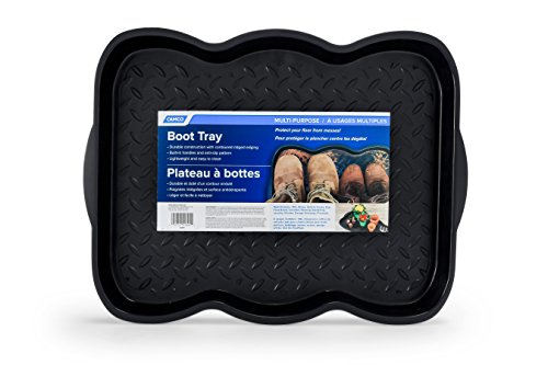 Camco Multi-Purpose Shoe Tray with Anti-Slip Pattern – Perfect for Holding Work Boots