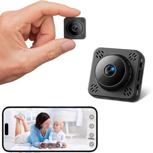 Mini Spy Camera WIFI Hidden | Magnetic Hidden Camera, FREE Cloud Storage, Motion Detection & Night Vision Indoor Use