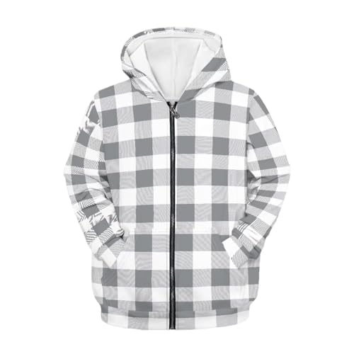 Agoviwo Funny Graphic Zip up Hoodie Boys Y2k Workout Top Fashion Athletic Hoodies for School