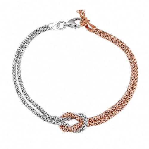 Bracelet femme en argent cadeau idéal anniversaire tressé