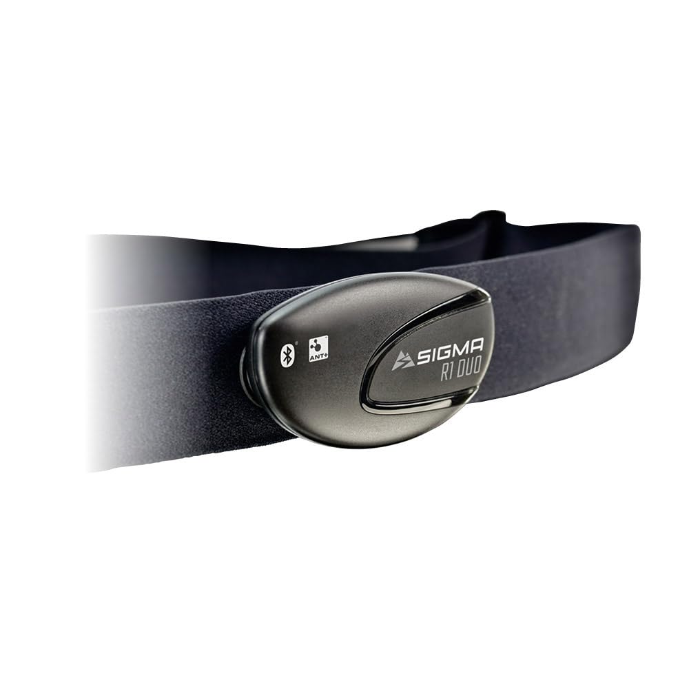 SIGMA SPORT - Brustgurt R1 Duo Herzfrequenz Sender & Elektro Sigma Elektro Unisex – Erwachsene Duo Magnetless Trittfrequenzsender, Mehrfarbig, Einheitsgröße