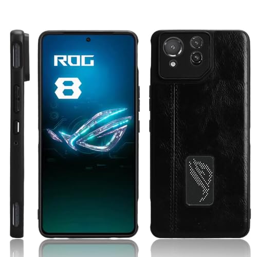 Housse Asus ROG Phone 8 Pro 5G AI2401 coque cuir PU antichoc noir