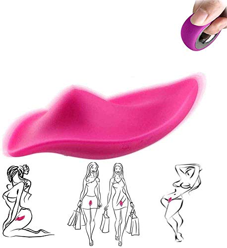 M-asajeador la Relajaci�n, V�br�dres Mujer Cl�tr�s Control Remoto Inal�mbrico Brgs, V�br�d�r Sex��l Mjer Mando a Distancia P��t� g Cl�t�r���� Est�m�l�d�r M�s�je�d�r Cl�t�ri�l Silicona (Red)