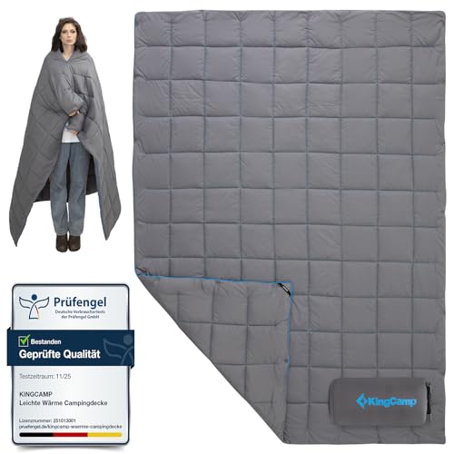 KingCamp Leichte Campingdecke, multifunktionale...