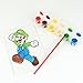 Innovative Designs Super Mario Canvas Paint Set for Kids with 3 Canvases, Acrylic Paint