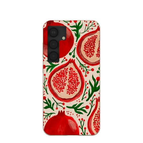 Pela | Phone Case Compatible with Samsung Galaxy S25 | Limited Edition | Supports Wireless Charging | Cute Eco Friendly | Seashell Pomegranate Cheer - image 1
