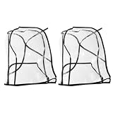 Ciieeo 2 Fundas Protectoras para Manillar de Moto - Impermeables - Guantes para Manillar de Patinete eléctrico - Funda Protectora de plástico Transparente para Accesorios de Moto