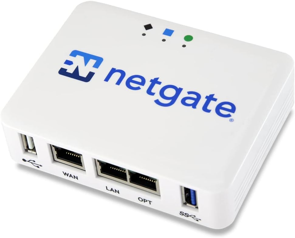 Netgate 1100 pfSense+ Security Gateway | VPN, Router, Firewall | Lifetime TAC Lite Support | 3X 1 GbE Ports | Protect Your Network with This Fully Featured, Professional Network Security Appliance.