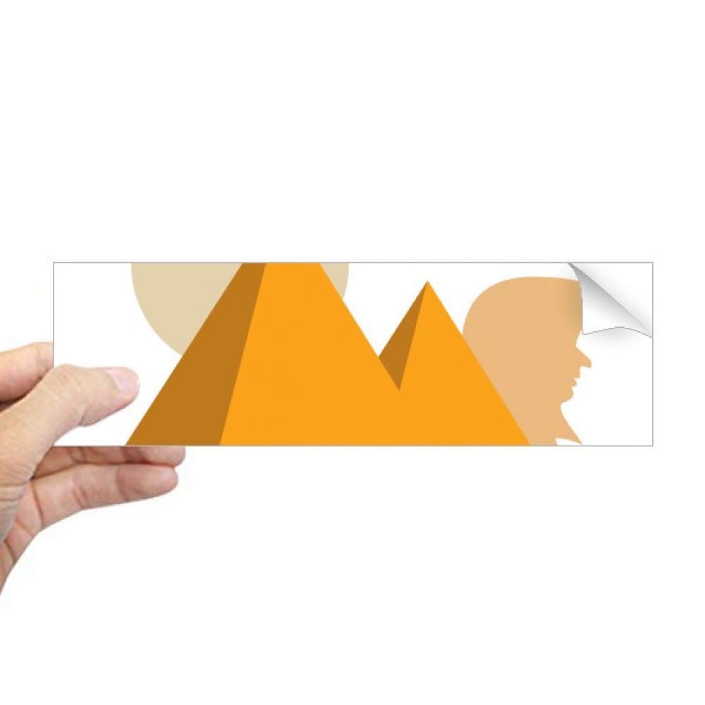 Autocollant pyramides égyptiennes sphinx sticker rectangulaire pour fenêtre