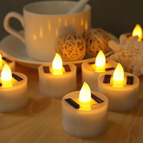 FORNORM 12PCS Solar Candle Lights for Events Cover