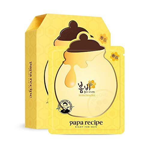 [Papa Recipe] Bombee Honey Mask Pack, 1 Pack/10 Sheets, 0.88 Ounce