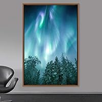 Framed Canvas Wall Art Beautiful Landscape Canvas Prints Home Artwork Decoration for Living Room,Bedroom - 16x24 inches