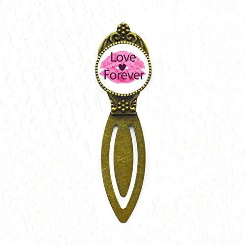 Marque-page rétro Love Forever Rose, le cadeau de Saint-Valentin idéal pour passionnés de lecture