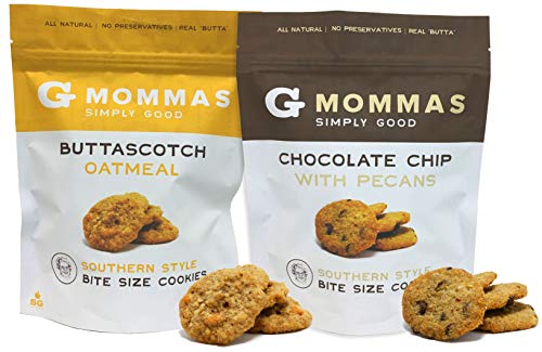 Chocolate Chip Cookies with Pecans and Butterscotch Oatmeal Cookies - G Mommas Homemade Cookies (2 Pack Variety)