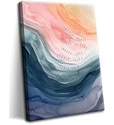 Mental Health Wall Art, Therapy Office Pictures Wall Decor, Inhale Exhale Meditation Art Painting...