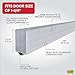 M-D Building Products 68593 U Shaped Aluminum Door Sweep with Vinyl Seal & Kick Plate – Front Door Weather Stripping Bottom Seal, Energy Saving Door Bottom Extender for Exterior Doors, 36 Inch Silver