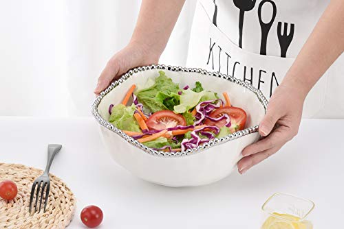 Tazón grande para ensalada en porcelana Pampa Bay miniatura 5