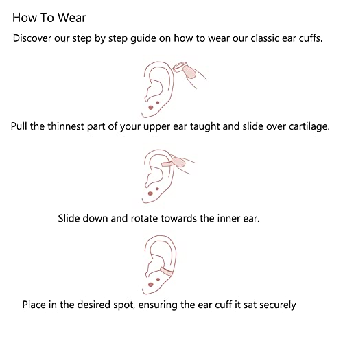 Obidos Cuff Earrings For Women 14K Gold Plated Ear Cuffs For Non Pierced Ears Cartilage Earrings #TOP3