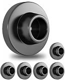 Door Stops for Wall Protector, Door Knob Wall Shield, Black Door Bumper for Slamming, Door Handle Stopper, Wall Hole Cover 6PCS