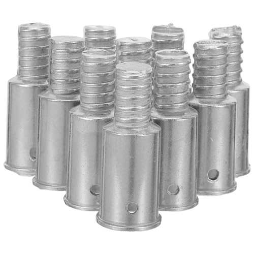 PRETYZOOM 10 Piezas Adaptador de Mango para Escoba de Metal con Rosca Americana de Conector para Varillas Rectas Repuesto Resistente para Limpieza Doméstica y Comercial