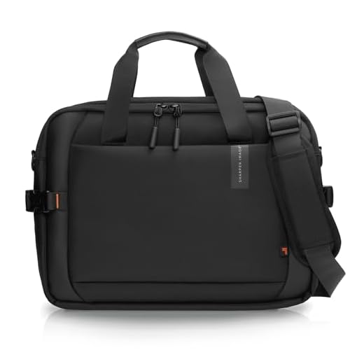 Sharper Image Messenger Briefcase for Men