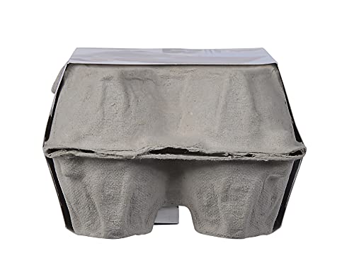 Eichhorn 100003737 - Eierbox mit 6 Eiern, 3X mit Magnetfunktion, 10,5x16x7cm, Kaufladenzubehör, Birkenholz