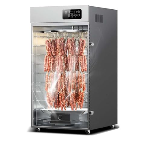 FENOKD Commercial Food Dehydrator Machine, 1500W Rotary Automatic Meat Dryer with Touch-Control LED Display, for Jerky Herbs Meat Beef Fruit Vegetables