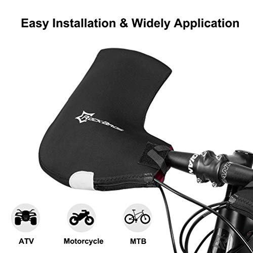 image for ROCKBROS Handlebar Covers Cold Weather Mountain Bike Handlebar Warmers
