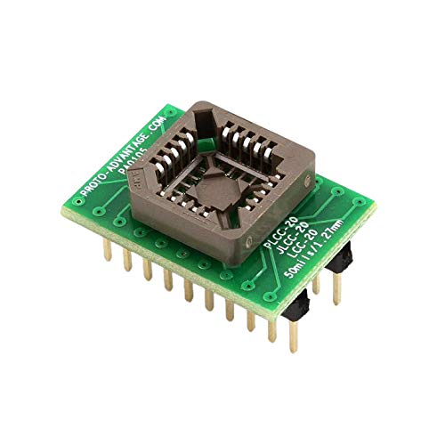 Proto-Advantage Pa0105Socket Plcc-20 Socket To Dip-20 Adapter (50 Mils / 1.27 Mm Pitch) #TOP3