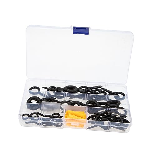 SOLUSTRE 1set Ganci Avvitabili Metallo Occhielli Auto-filettanti Per Uso Domestico Alta Resistenza e Durabilità Facile Installazione Ganci Pratici Per Tende e Decorazioni Interiori