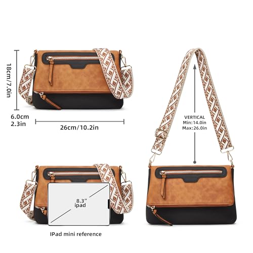 Image of Crossbody Purse for Women Small Crossbody Bags Trendy Vegan Leather with Adjustable Shoulder Straps Gift for Mother Wife Mom